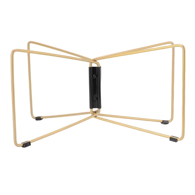 Folding Cooler Stand, High Strength Stainless Steel Water Proof Foldable Fridge Ice Box Holder Prevent Sinking Stable Non Slip Ice Box Holder Rack with Storage Bag for Camping
