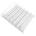thumbnail image 1 of Drink Dispenser for Fridge, 6 Rows Adjustable Easy Loading Self Pushing Soda Can Dispenser, Dampening Pusher Glide Soda Can Dispenser Beer Pop Can Water Bottle Drink Dispenser, 1 of 8