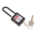 thumbnail image 2 of fastboy PL38-KD 38 mm PVC Curved Safety Lockout Padlock Black, 2 of 8