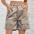 thumbnail image 2 of FJUCHAI Shorts Cargo en Denim pour Femmes Short Actif Extérieur Été pour Femmes S-TTG, 2 of 10