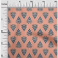 thumbnail image 1 of oneOone Polyester Lycra Fabric Leaves & Floral Block Print Sewing Fabric BTY 56 Inch Wide, 1 of 4