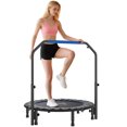 thumbnail image 1 of Soozier 45" Rebounder Trampoline for Adult with Adjustable Handle, Blue, 1 of 10