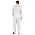 thumbnail image 4 of Inkmeso Men's Cotton PJs Solid Sleepwear Lounge Wear Top & Bottom Pajama Set, 4 of 7