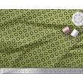 thumbnail image 2 of Soimoi Green Rayon Fabric Dots & Circle Geometric Decor Fabric Printed Yard 56 Inch Wide, 2 of 5