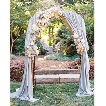 Maoww Wedding Arch Iron Stand Flower Frame For Wedding Party Decoration Supply 240X140X37CM Black