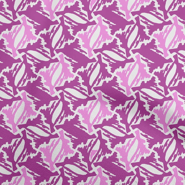 oneOone Velvet Purple Fabric Abstracts Fabric For Sewing Printed Craft Fabric By The Yard 58 Inch Wide