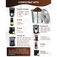 thumbnail image 2 of 2 Pack Reusable K Cups Fit for Keurig 1.0 - Stainless Steel Coffee Pod Filter, Refillable K cup Compatible with Keurig 1.0 Coffee Maker with 15mL Spoon, Cleaning Brush & 4 Rubber Ring, 2 of 7