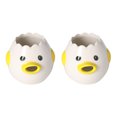 thumbnail image 2 of YAOMOBB Small Egg Filter Splitter Ceramic Chicken Egg Separator Creative Egg Yolk and White Filter Splitter 2 Pcs Set, 2 of 7