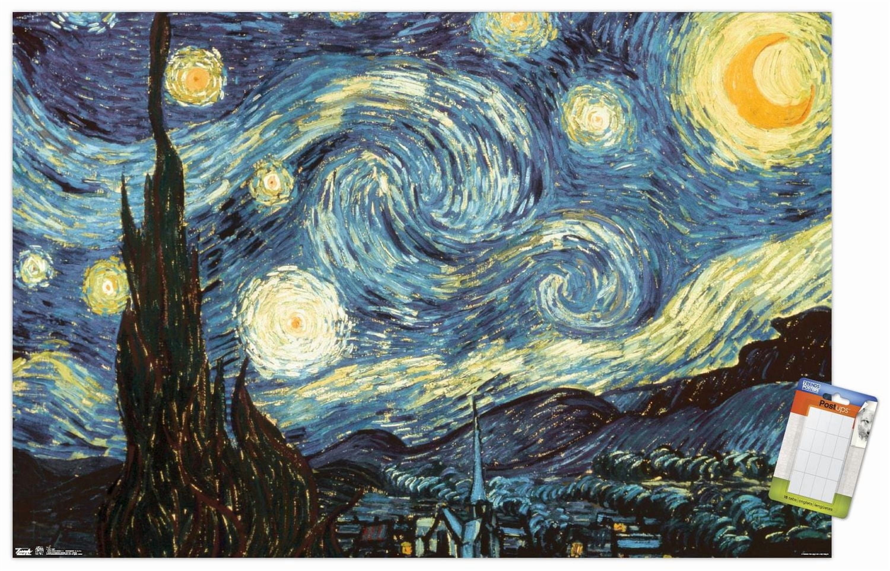 The Starry Night by Vincent van Gogh Wall Poster