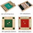 thumbnail image 2 of Pluokvzr ND Shut The Box Dice Game Wooden 4 Player Pub Board Games Number Drinking Board Game Classic Dice Board Toy Family Traditional Math Strategy Tabletop Board Game (GREEN), 2 of 11