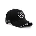 thumbnail image 1 of TESNN F1 Mercedes Benz Team F1 Racing Visor Embroidered Baseball Cap Car Cap - Black, 1 of 4