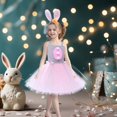 thumbnail image 1 of TIMIFIS Robes de Princesse de Pâques pour Filles Robe pour Tout-Petits Filles Robe de Pâques une Pièce Sans Manches Robe de Vacances Lapin Tulles avec Bandeau pour 7 Ans, 1 of 8