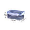 thumbnail image 2 of Antqov Kitchen Refrigerator Rectangular Food Container Microwave Heat Plastic Lunch Box Food Lunch Box Fruit Storage Sealed Box, Home Accessories, 2 of 2