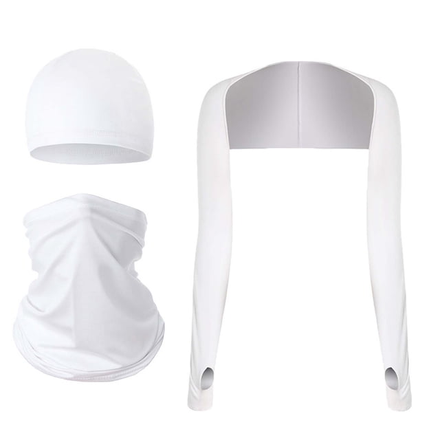 Blouses à Manches Longues pour Femmes, Ensemble de Couvre-Manches de Golf avec Masque de Cyclisme, Protection des Bras Multifonctionnelle pour l'Extérieur