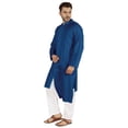 thumbnail image 3 of Atasi Kurta Pyjama Indien Ensemble 2 Pcs pour Hommes Tenue de Fête Robe Traditionnelle Tenue Ethnique, 3 of 7