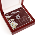 thumbnail image 1 of To Mom Nothing in World Lucky Horseshoe Necklace Message Card 14k w CZ Crystals, 1 of 7