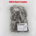 thumbnail image 3 of FlyFlise Universal 100 Pcs/Set Precut 0.6mm-0.8mm Hot Wave Flat Staples For Plastic Stapler, 3 of 8