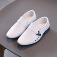 thumbnail image 2 of REDARER Chaussures en Cuir Garçons Perform Filles Style Étudiant Décontracté Chaussures Britanniques pour Garçon, Taille 9-9,5 Ans, 2 of 5