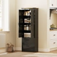 thumbnail image 2 of HOMCOM 67" Tall Kitchen Pantry Cabinet with Adjustable Shelves, Black, 2 of 10