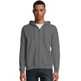 thumbnail image 1 of Hanes pour Hommes ComfortBlend EcoSmart Chandail à Capuchon à Fermeture Éclair Intégrale, m, Gris Fumée, m, Gris Fumée, 1 of 3