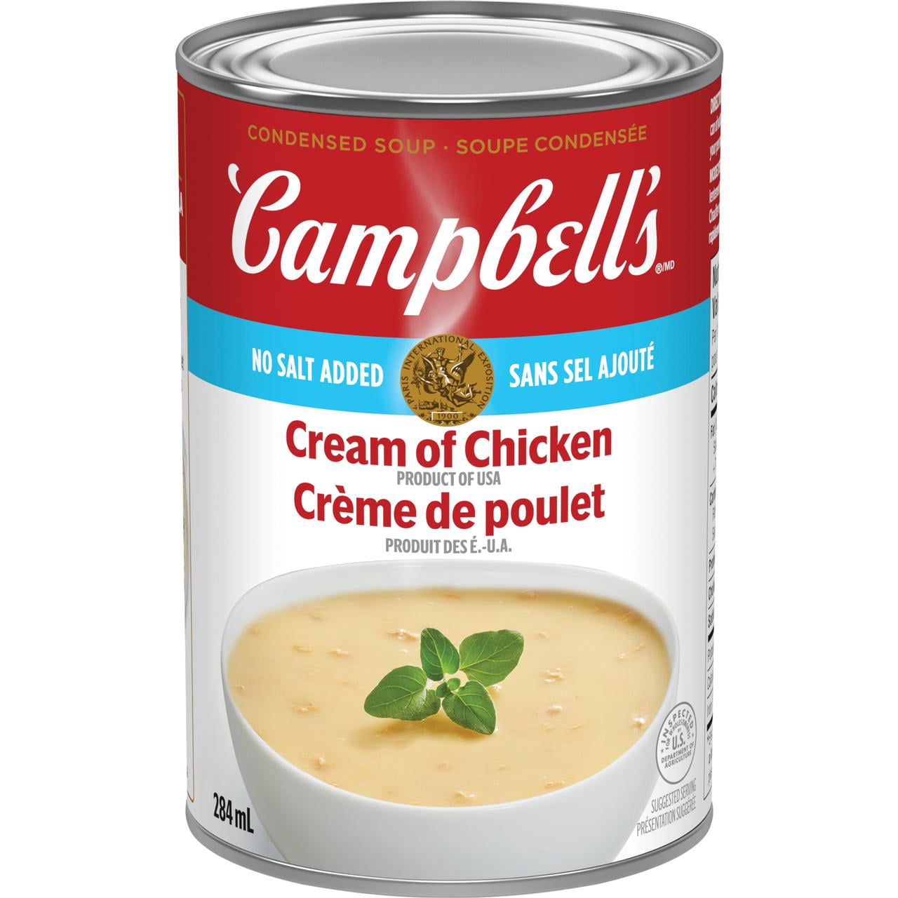 Campbell's® Condensed No Salt Added Cream of Chicken Soup, Shelf Stable