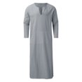 thumbnail image 5 of Ketyyh-chn99 Chemises de Golf Homme Mode Hommes Décontracté Mode Coton Col en V Manches Longues Robe Veste Haut Bleu Ciel,m, 5 of 5