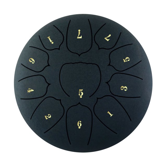 Amdohai 10 Inch Steel Tongue Drum 11 Notes Handpan Drum