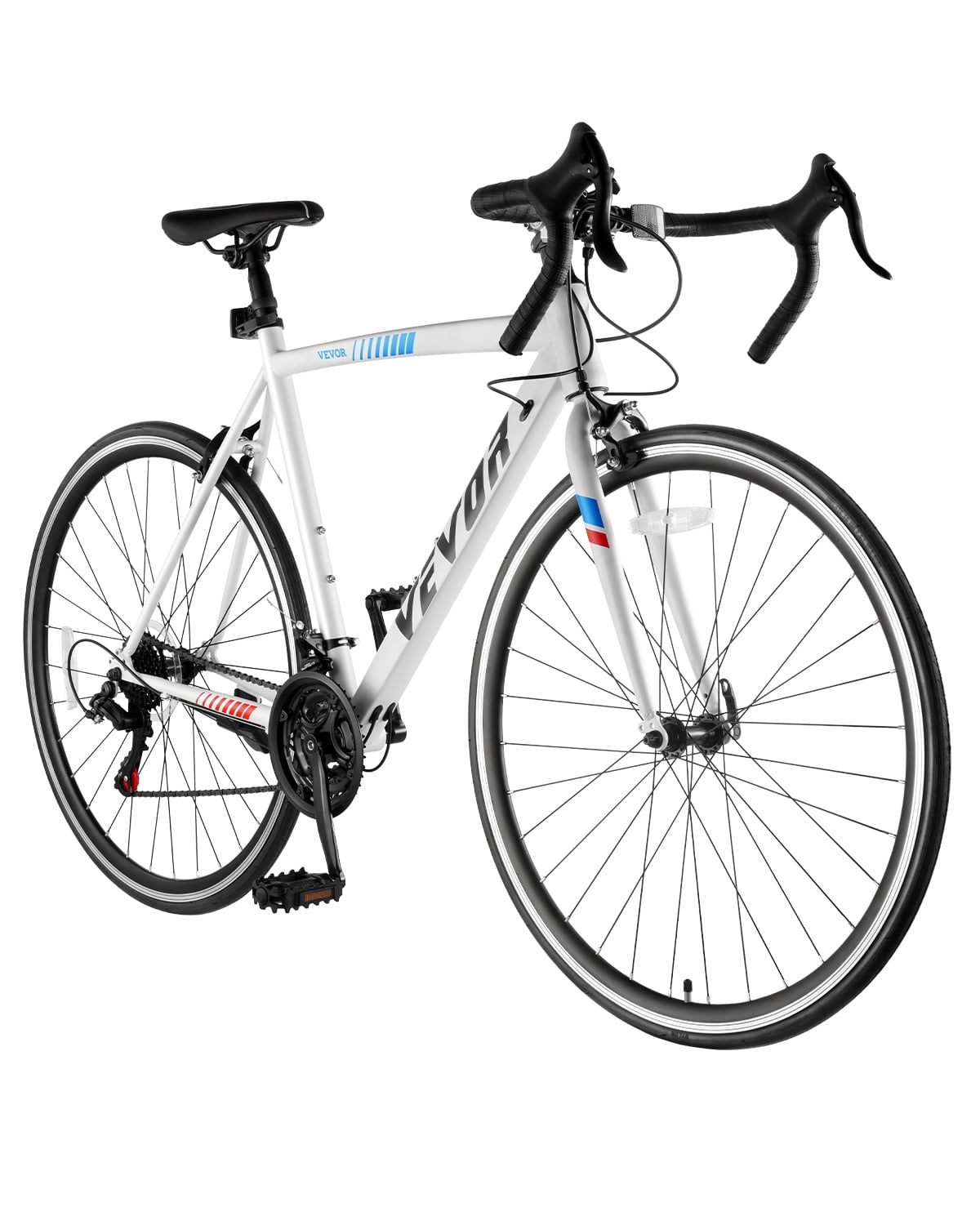 VEVOR Road Bike Racing Bicycle 700C Shimano 21 Speeds Carbon Steel Frame Caliper Brake