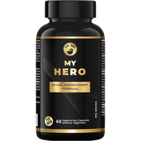 MY Hero Men’s Vitality Supplement – Tribulus Terrestris, L-Arginine, and Panax Ginseng – Supports Energy, Mood & Physical Performance – 60 Capsules