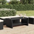 thumbnail image 1 of vidaXL Table Basse Noire 100x50x40 cm Rotin Synthétique, 1 of 4