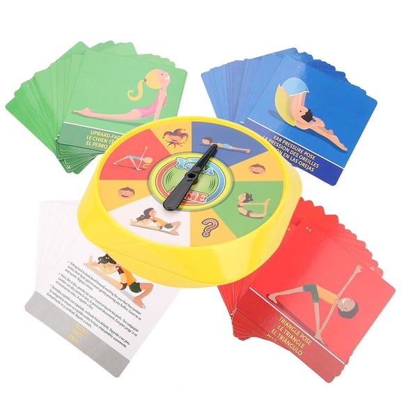 Ejoyous Cartes de Pose de Yoga pour Enfants Jeu Interactif pour Parents et Enfants, Jeu de Pose de Yoga Interactif, Jeu de Yoga