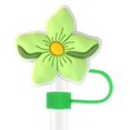 thumbnail image 3 of Glass Straw Dust Plug PVC Straw Cap 10MM Universal Creative Cute Flower Straw Accessory, 3 of 4