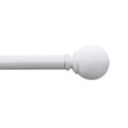 thumbnail image 1 of Mainstays 1” White Ball Adjustable Curtain Rod, 30”-84”, 1 of 4
