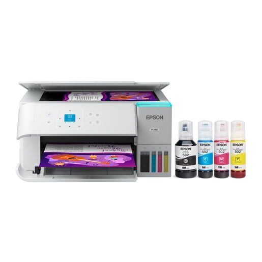 Imprimante couleur sans fil Epson EcoTank ET-2980 - Blanc