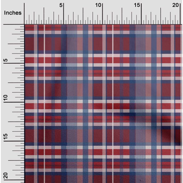 oneOone Viscose Chiffon Fabric Madras Check Fabric Prints By Yard 42 Inch Wide