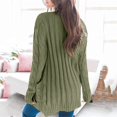 thumbnail image 4 of CHUANK Womens Boho Patchwork Cardigan Long Sleeve Open Front Knit Sweaters Coat Pockets Pink S, 4 of 7