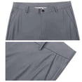 thumbnail image 4 of Chbgutlmr Dress Pants for Men Button High Waist Solid Color Suit Pants Formal Work Office Trousers Pockets, 4 of 4