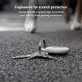thumbnail image 4 of AirTag Case with Key Ring, Secure Holder Protective Cover for Air Tag with Scratch Resistance Accessory - White, 4 of 5
