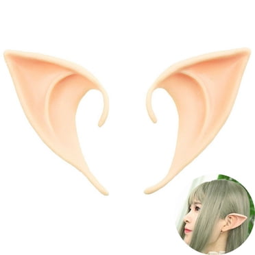1 Paire Oreilles d'Anime Cosplay Elf Pointes Prothétiques Pointues Oreille Accessoire de Costume d'Halloween
