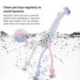 thumbnail image 4 of Pet Cotton Ropes Bite-resistant Teeth Clean Dogs Toy Flexible Bald Head Chewing Toys Washable Molar Bone Shape Pets Knot Ball Dumbbell, 4 of 8
