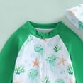 thumbnail image 4 of Gubotare Swimsuit Boys Rashguard Long Sleeve Zip Rashguards Baby Toddler Rash Guard Sets Boy's Swimsuit One Piece Zipper Bathing Suit 2t 3t (Green,2-3 Years), 4 of 7