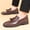 🔥 Brown, variant on Sentmoon Mens Dress Shoes Men's Fashion Casual Spring Summer Solid Color Loafers with Tassels On Loafers