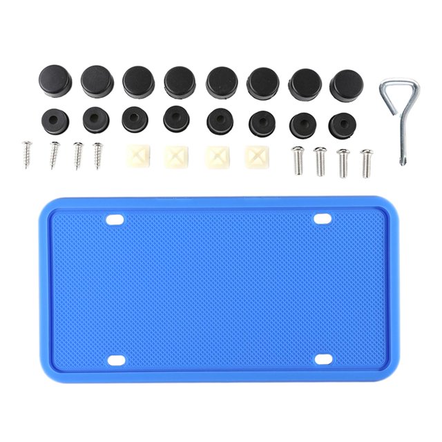 Miulika Silicone Covers Rust Rubber w/ Drainage Holes Auto Blue 2pcs