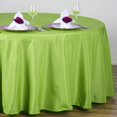 thumbnail image 2 of LNGOOR 108” Wholesale Round Tablecloth Polyester Round Table Linens For Wedding Party Banquet Restaurant -  WHITE, 2 of 10