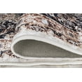 thumbnail image 3 of La Dole Rugs Navy Blue Beige Cream Silver Vintage Traditional Flat Pile Soft Area Rug Carpet Mat For Living Room Hallway Runner Outdoor Patio Sizes 5x7, 8x10, 7X9 feet inch inches ft, 3 of 5
