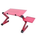 thumbnail image 2 of Computer Table, Foldable Lap Table, Table, Modern Style Lap Table For Bed Chair  Black,Rose Red, 2 of 8