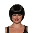 thumbnail image 1 of Bob Cut One Size Adult Costume Wig | Black, 1 of 2