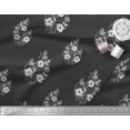 thumbnail image 3 of Soimoi Silk Fabric Leaves & Floral Block Print Fabric by The Yard 42 Inch Wide, 3 of 3