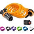 thumbnail image 1 of Opaza Bike Lock with 5-Digit Code, 1.2M/4FT Bicycle Combination Cable Lock Lightweight & Security Bike Chain Lock for Bicycle, Mountain Bike, Electric Bike,Scooter, 1 of 7