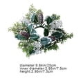 thumbnail image 3 of Rbaofujie Front Door Decor New Candlestick Decoration Wreath Circle Table Candle Decoration Props Simulation Flower Table Candle Table Flower Halloween Decorations, 3 of 6